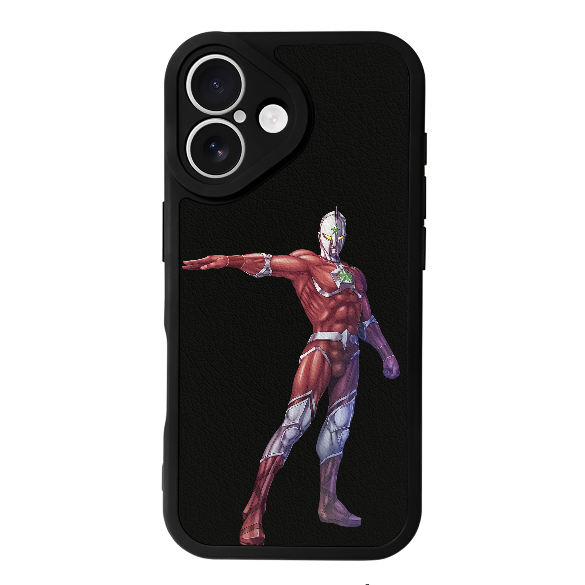 （画像用） ウルトラマン Ultraman 【iPhone 16シリーズ対応】シリコンスマホケース（レザー調） 材質：シリコン